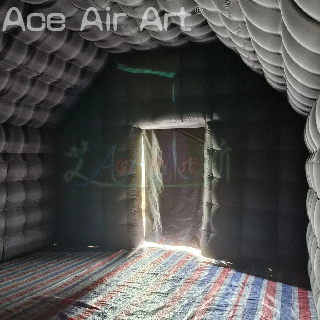Tragbarer Disco-aufblasbarer Nachtclub, aufblasbares Partyzelt, aufblasbarer Nachtclub mit 2 Fenstern für Outdoor-Events