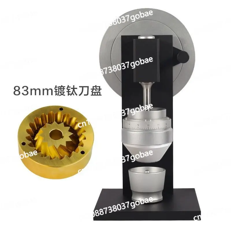 Large 83MM Conical Cutter Plate Italian Hand Brewing Disc Type Labor-saving Hand-cranked Coffee Bean Grinder
