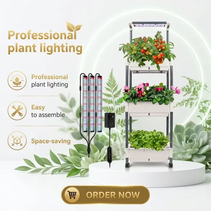 Professional Smart App Control Indoor Plant Kit - WiFi Managed Hydroponic System, Aesthetic Urban Farming Kit