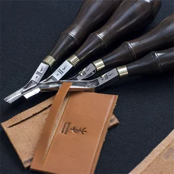 RCIDOS YORKSHINE Leather Edge Beveler Skiving Tool DIY Sharp Trimming Cutter,French Style Wide Mouth Skiving Tools 1pcs price