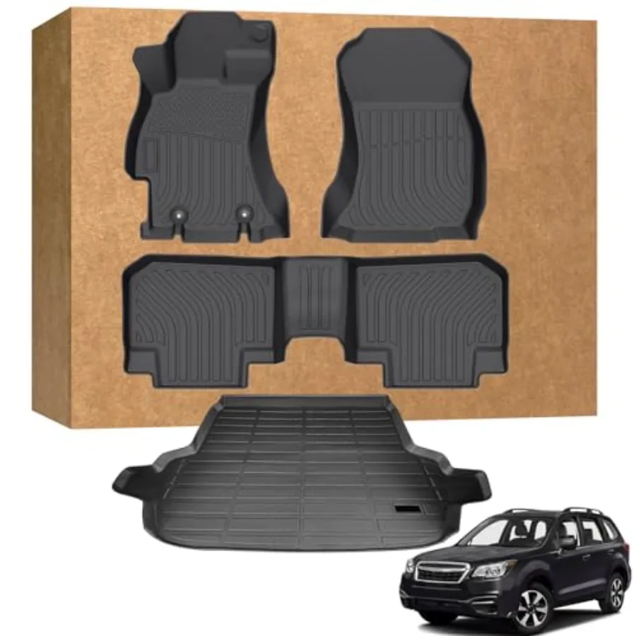 

Floor Mats for Subaru Forester 2014-2018 TPE Waterproof Non-Slip All Weather Protection Custom Floor Mats Cargo Liner