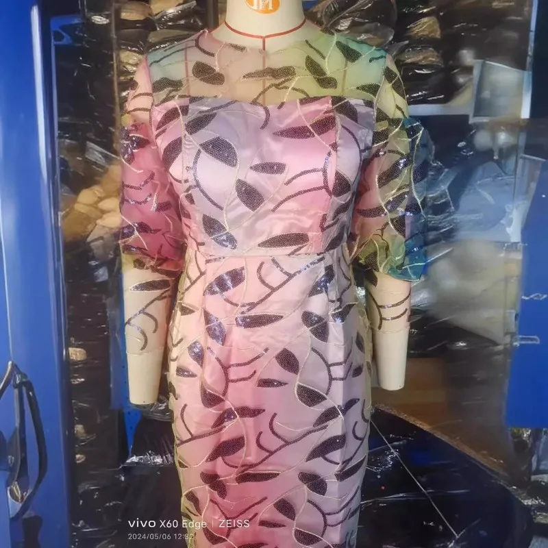 Herfst Elegante Nieuwe Afrikaanse Jurken voor Vrouwen Afrikaanse Vrouwen Dashiki Abaya Lovertjes Maxi Jurk Afrika Kleding Ankara Jurken S-4XL