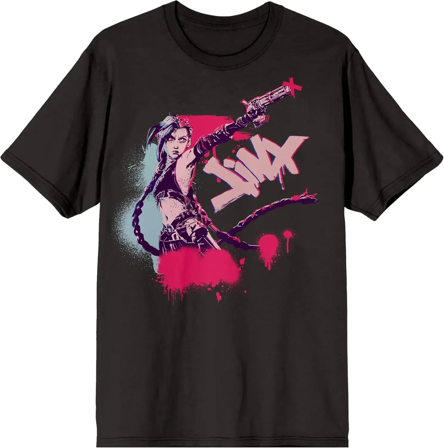 Arcane Wei Caitlin Tシャツ リーグ・オブ・レジェンド Tシャツ ジンクス Tシャツ フォートナイト Tシャツ ティキ Tシャツ 紳士服・婦人服