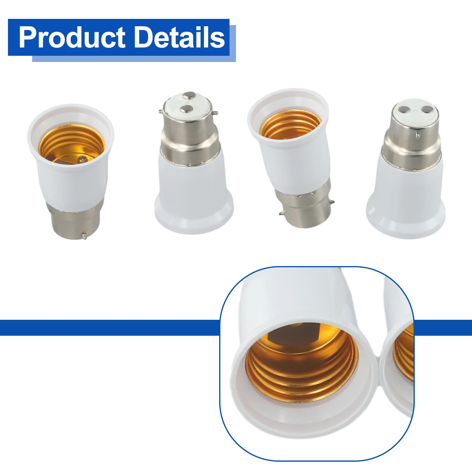 Utrzymuje ustawienie oświetlenia za pomocą adaptera żarówki BC B22 na ES E27 Konwerter z nasadką bagnetową Edison Uchwyt na śrubę