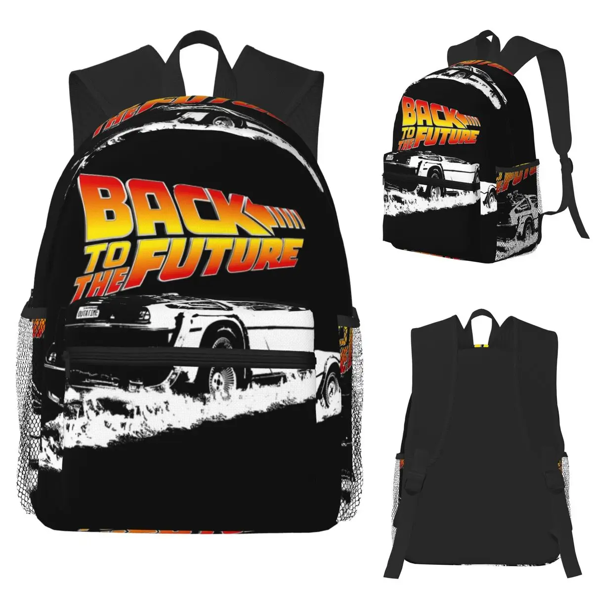 

Студенческий рюкзак «Назад в будущее», школьная сумка, походный дорожный рюкзак для мужчин и женщин, модная сумка для книг, сумки на плечо
