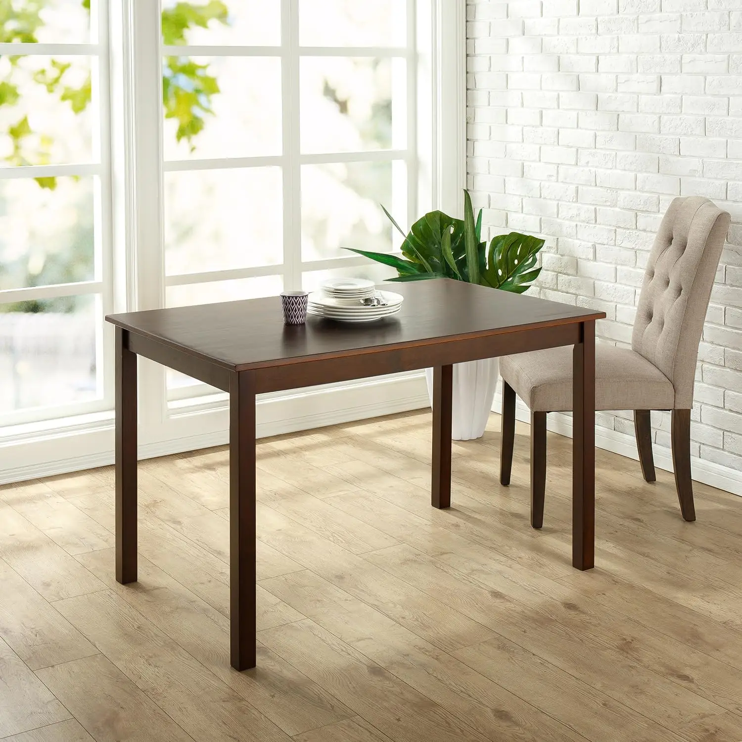 Juliet Espresso Wood Dining Table, Table Only, 45 in x 28 in x 29 in