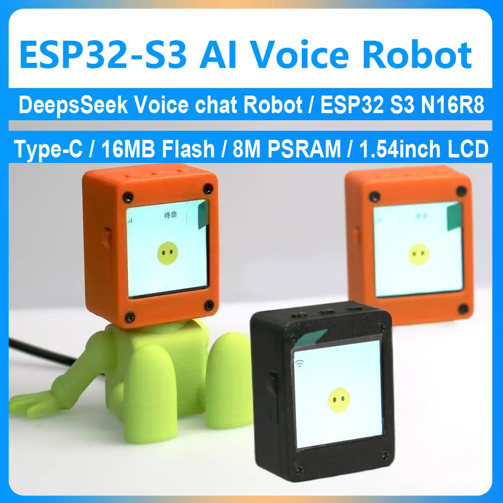 DeepsSeek ESP32-S3 XiaoZhi  AI Voice Chat 1.54 inch LCD Kit N16R8 WROOM-1-N16R8 DevKitC-1 Development Board WIFI/BTLE5