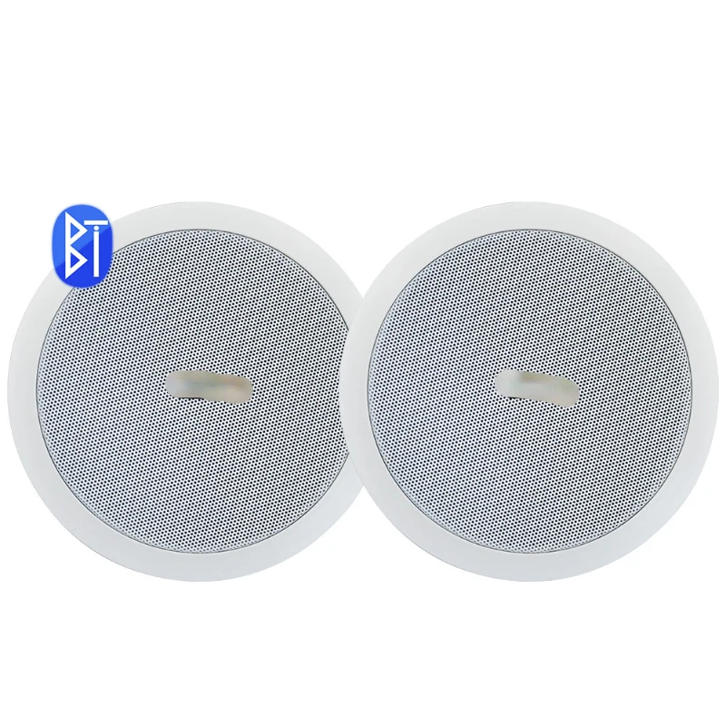 Factory Supply Ceiling Speaker Systems 25W power 6inch Flush Mount Active Loud speaker In-Wall Smart Speaker