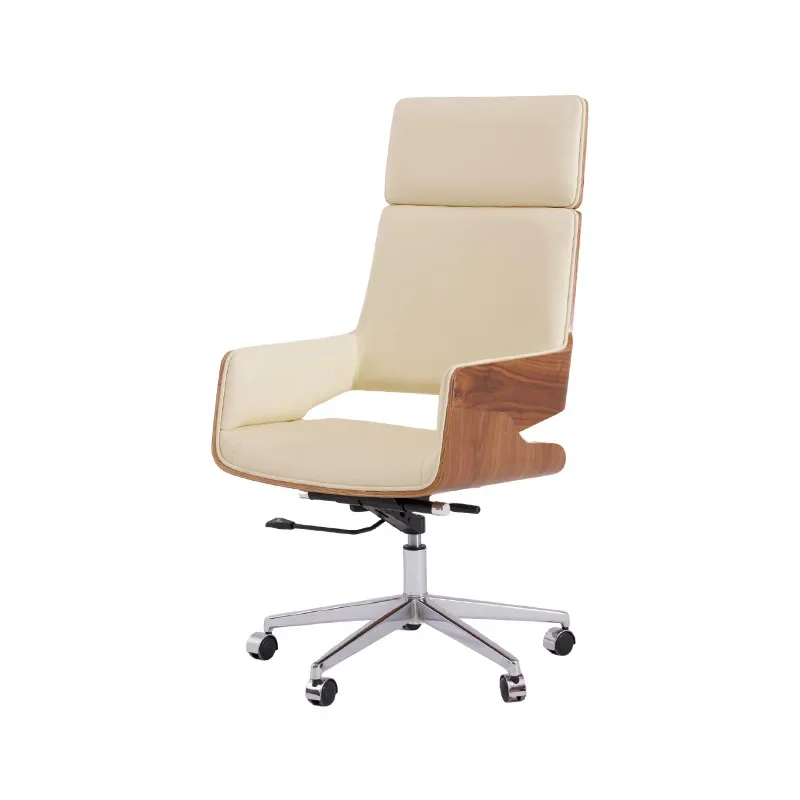 

Business boss chair Solid wood office Simple modern high back Lifting rotating