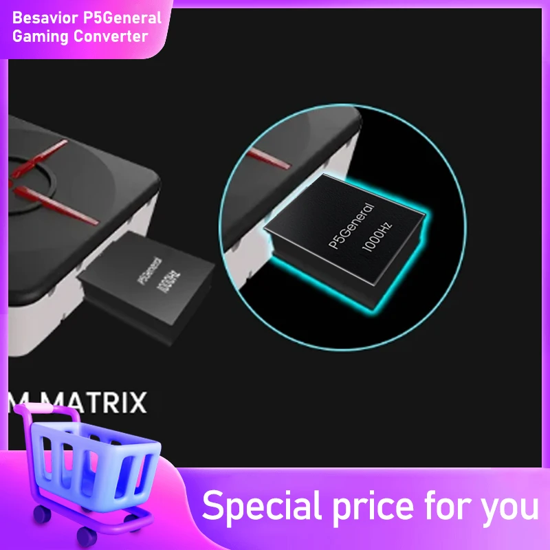 Besavior P5General PS5 Gaming Converter Adaptador USB Ultra-Baixa