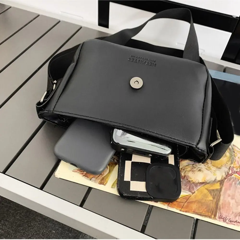 موضة ساحة الرجال حقيبة كروسبودي مستطيلة زوجين نمط المرأة حقيبة ساعي بولي Leather الجلود متعددة الوظائف حقيبة كتف المشي لمسافات طويلة