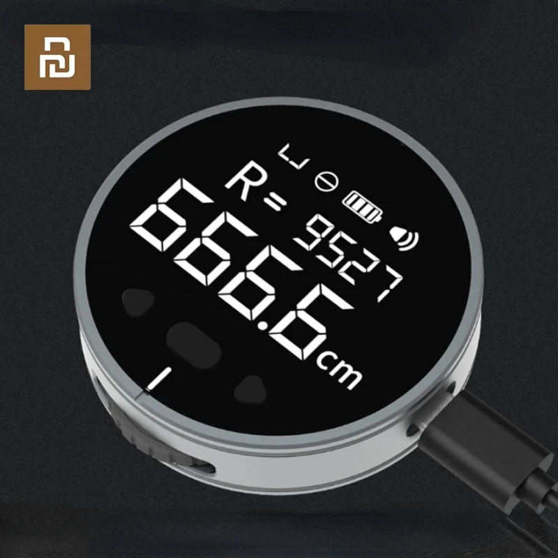 Xiaomi Duka-ferramentas de Régua Laser Digital Recarregável Régua Elétrica Fita hd Tela Lcd Medidor de Distância Atuman q Portátil Novo