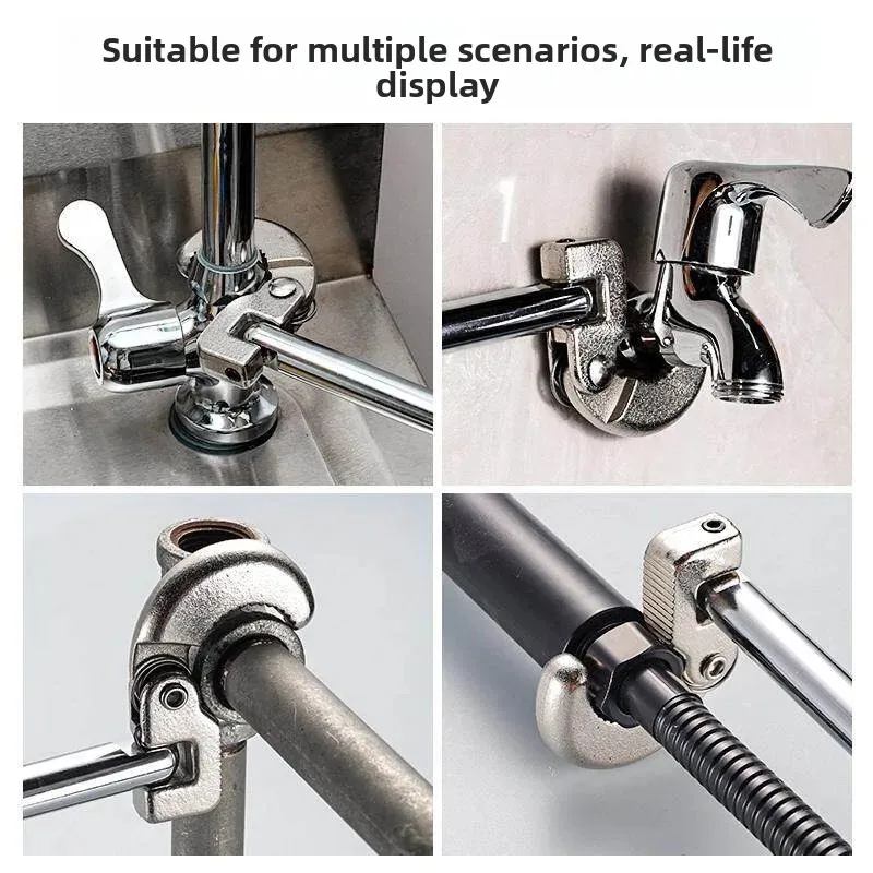 Multifunctional sink wrench, household bathroom plumbing repair, kitchen and bathroom repair special tools