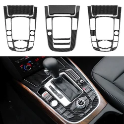 For Audi A4L A5 2009 2010 2011 2012 2013 2014 2015 2016/ Q5 2010 - 2018 Carbon Fiber Center Console Gear Shift Panel Cover Trim