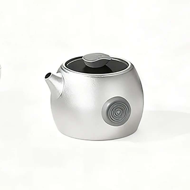 LMM pure titanium teapot fireplace tea high-end pure titanium tea set outdoor travel portable kung fu teapot