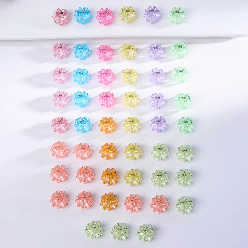 50pcs Korean Mini Floral Hair Claw Kawaii Hair Clip Claw Clamp Braid Hair Hair Clips Headwear Girls Women Hair Accessories