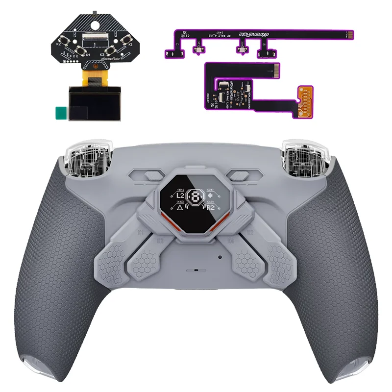 

eXtremeRate for ps5 Controller SPARK Back Paddles Kit BDM-010 020 030 040 050 with OLED Display Remappable 4 Back Buttons Sets