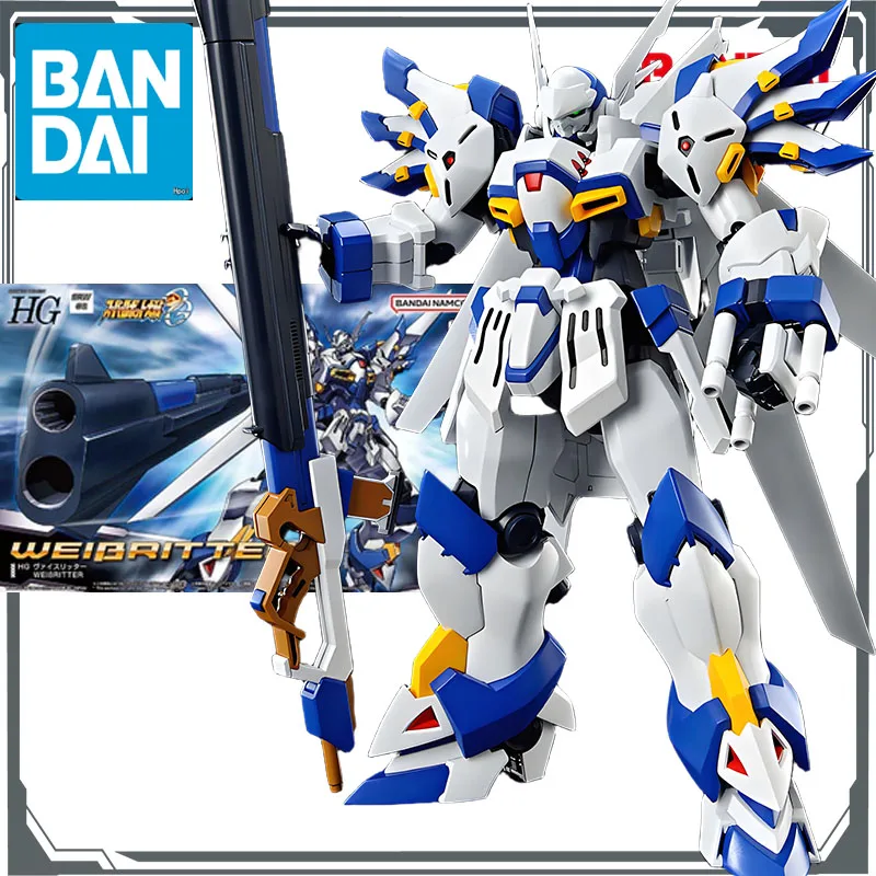 Bandai Original MODEL KIT GUNDAM HG WEIßRITTER&GUNLEON Anime Action Figure Assembly Model Toys  Model Gifts for Boys