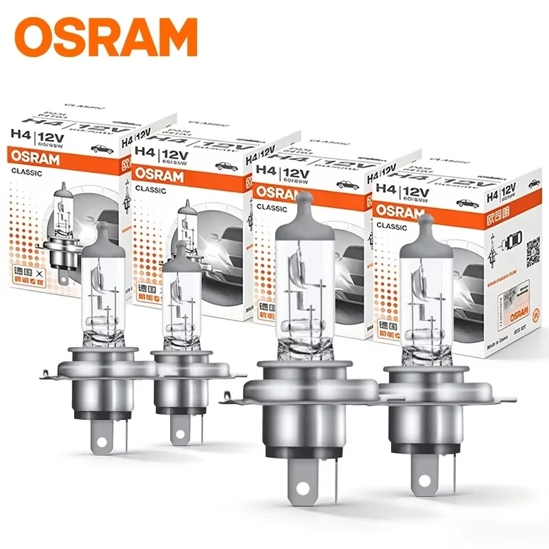 OSRAM Original H4 55W 60W Car Halogen Headlight 9003 HB2 64193 P43t Base Standard Lamp Hi/lo Beam Auto Bulb 3200K 12V Wholesales