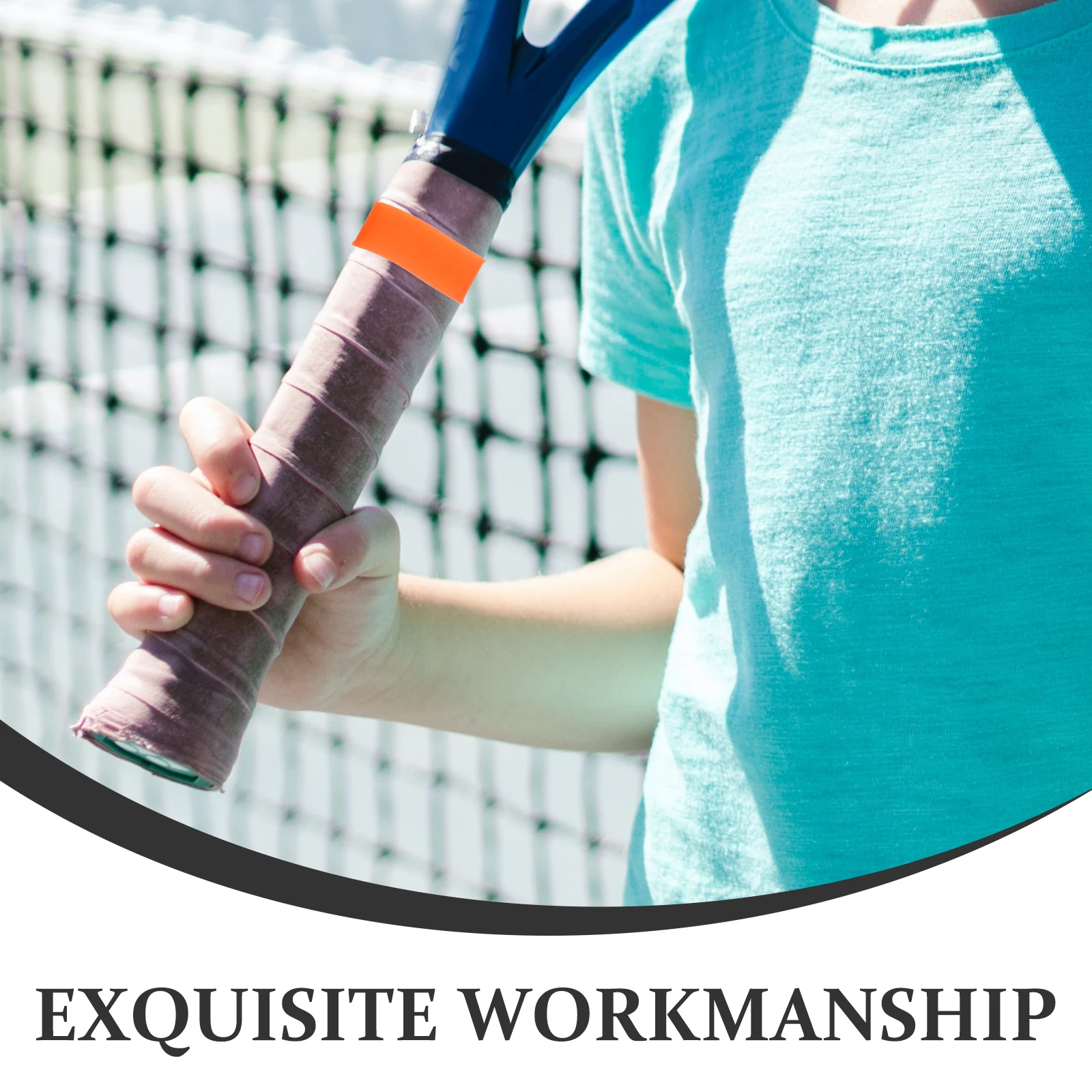 8 قطعة حلقات قبضة التنس سيليكون عدم الانزلاق مضرب العصابات دائم مرنة Overgrip حامي لمضارب تنس الريشة