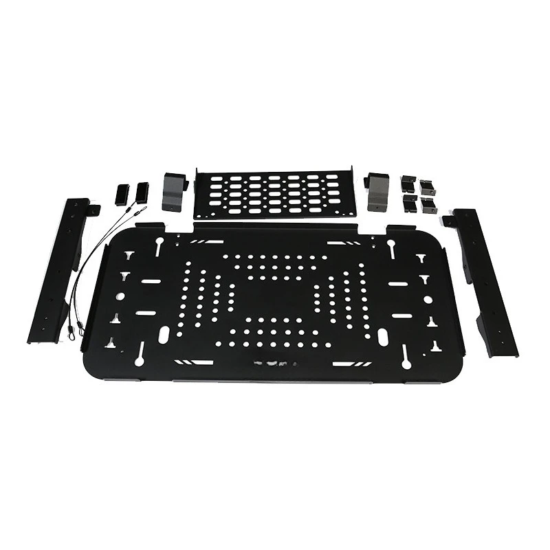 Tailgate storage rack refitted for cross-country tailgate storage rack for double-layer folding small board table