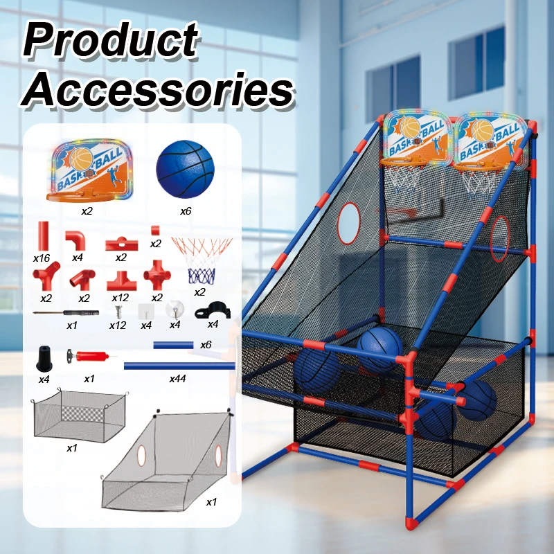 Light Emitting Diode Light Electronic Scoreboard Basketball Hoop Sports Toy