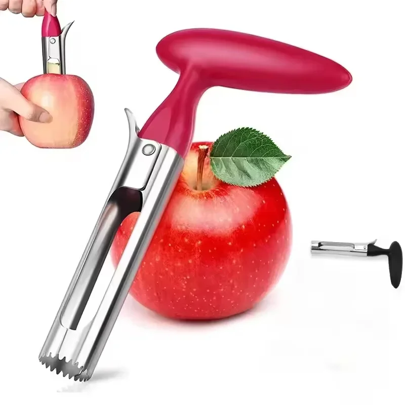 Stainless Steel Apple Corer Fruit Seed Core Remover Pear Apple Corer Seeder Slicer Knife Durable Kitchen Gadgets Vegetable Tools