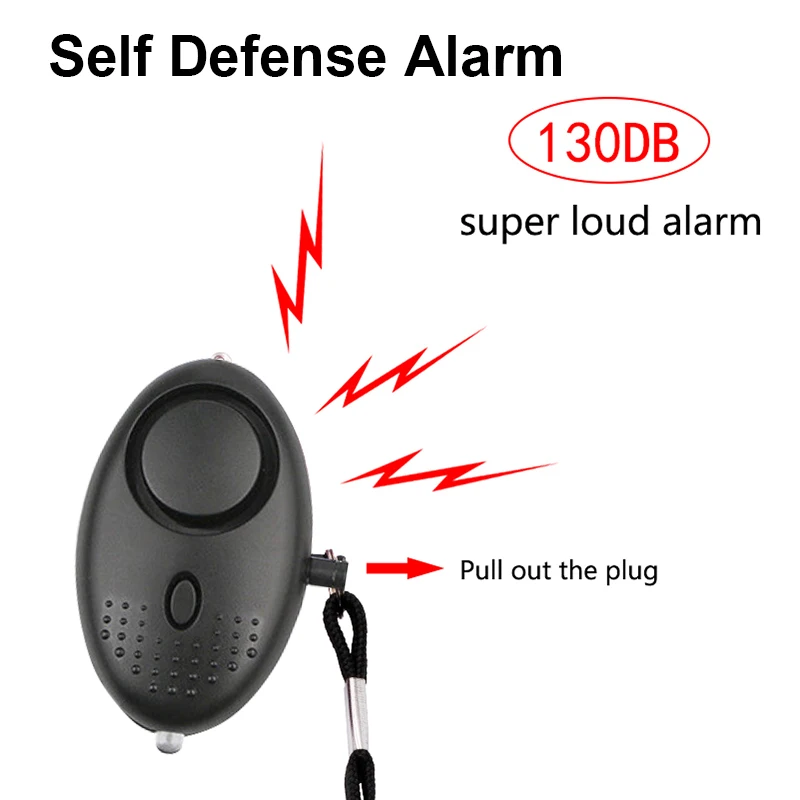 Personal Alarm for Women Defensa Personal 130db Safety Alarm Systems Self Defense Keychain for Kids Girls Elderly