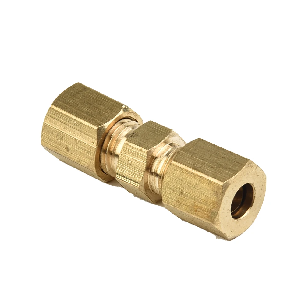 10x Car 4.75mm Brass Straight Reducer Compression Fitting Connector 3/16\