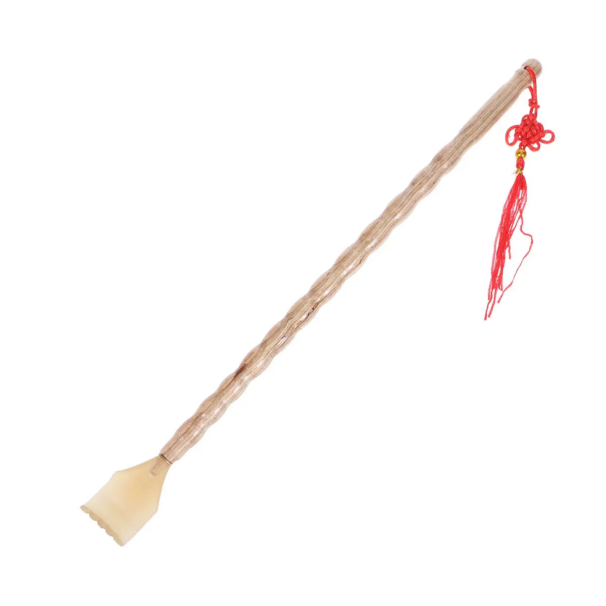 

Wood Handle Back Scratcher Lightweight Durable Wave Grip Itch Relief Practical Massage Tool Wood Back Scratcher