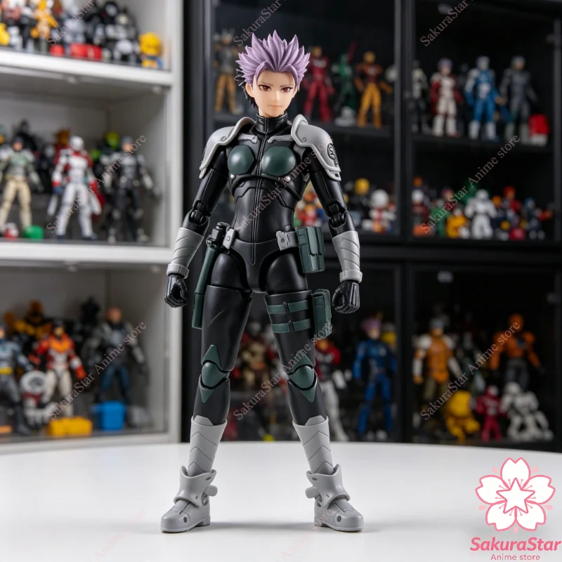 【In Stock】Bandai Spirits S.H.Figuarts Narumi Gen Kaiju No.8 145mm PVC ABS Movable Action Figure With Replaceable Hair