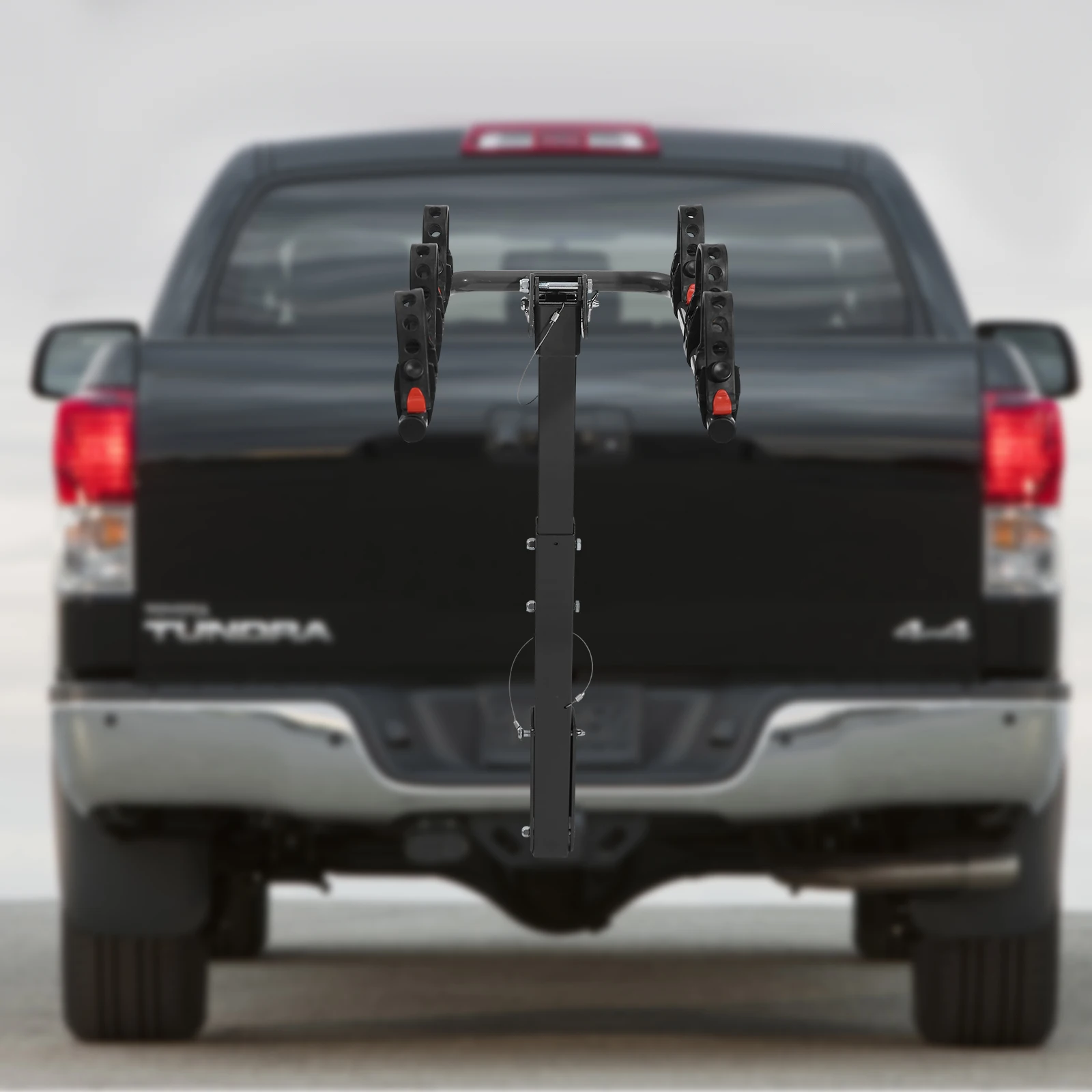 Q235 Car Bike Rack 3-Bike Carrier Rack Trunk 2-Inch Hitch Receiver Mount Portable Easy Assembly for Most Vehicles SUV 90° Folded