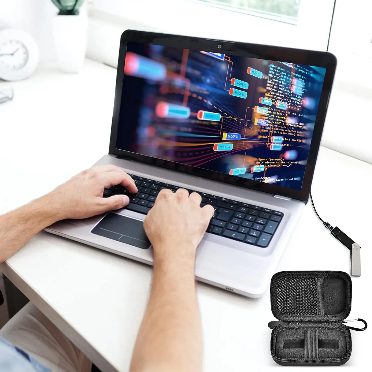 Чехол, совместимый с Ledger Nano X/S/S Plus для аппаратного обеспечения криптовалюты. Кошелек — BTC для биткойнов, Ethereum, Ripple, Altcoins.