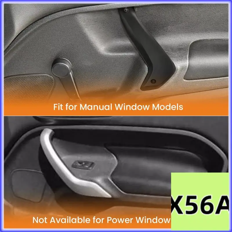 

QB-1Pair Door Handle Manual Window Panel For Ford Fiesta 2011-20 Manual Window D2BB-A23943-CA35B8 D2BB-A23942-CA35B8