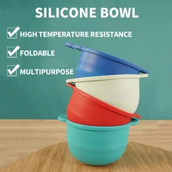Silicone Bowl Facial Mask Bowl Film Adjusting Bowl High Temperature Resistant Household Beard Honey Wax Heating Bowl Hair Remova