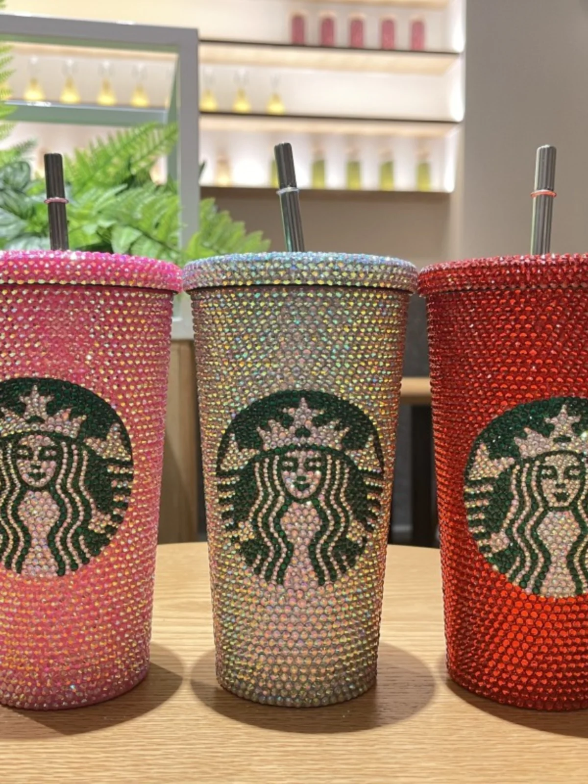 

Handmade iny Diamond 304 Stainl Steel St Cup Coffee Cup Space Cup Beautiful Headot Attract Attention Metal Drinkware