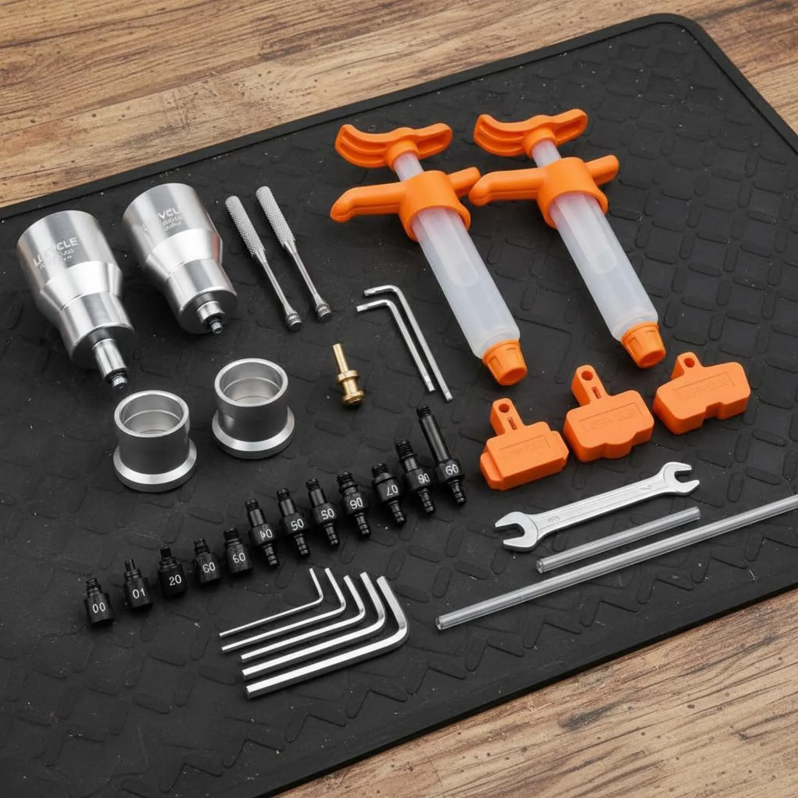 Hydraulic Disc Brake Bleed Kit Universal Fit Two-Wheeled Vehicle Brake Bleed Kit Wide Compatibility Easy to Use for Home Repair view 2