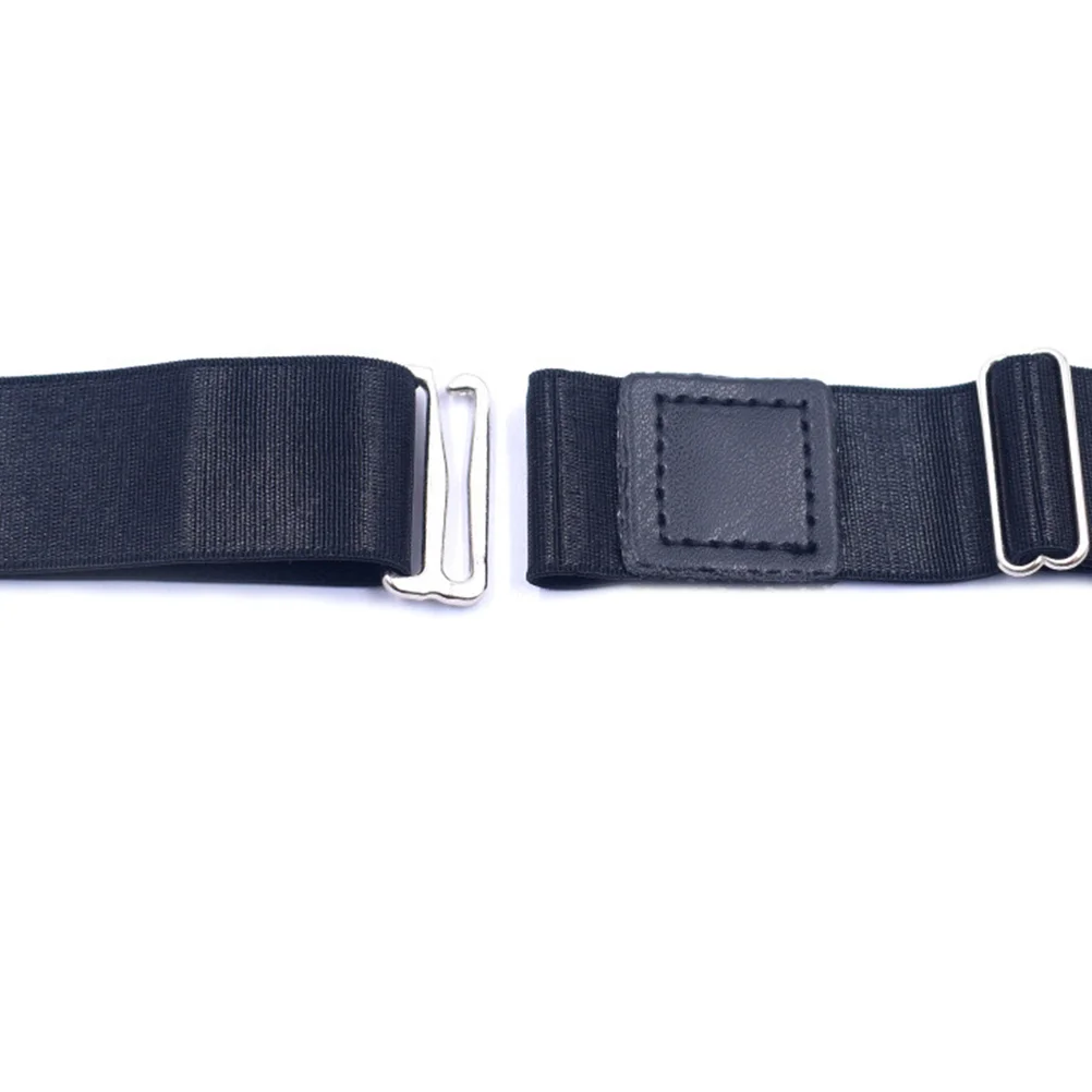 Ceinture de maintien de chemise réglable pour homme et femme, sous-vêtement noir, verrouillage de chemise, 4,3 ked in-25cm