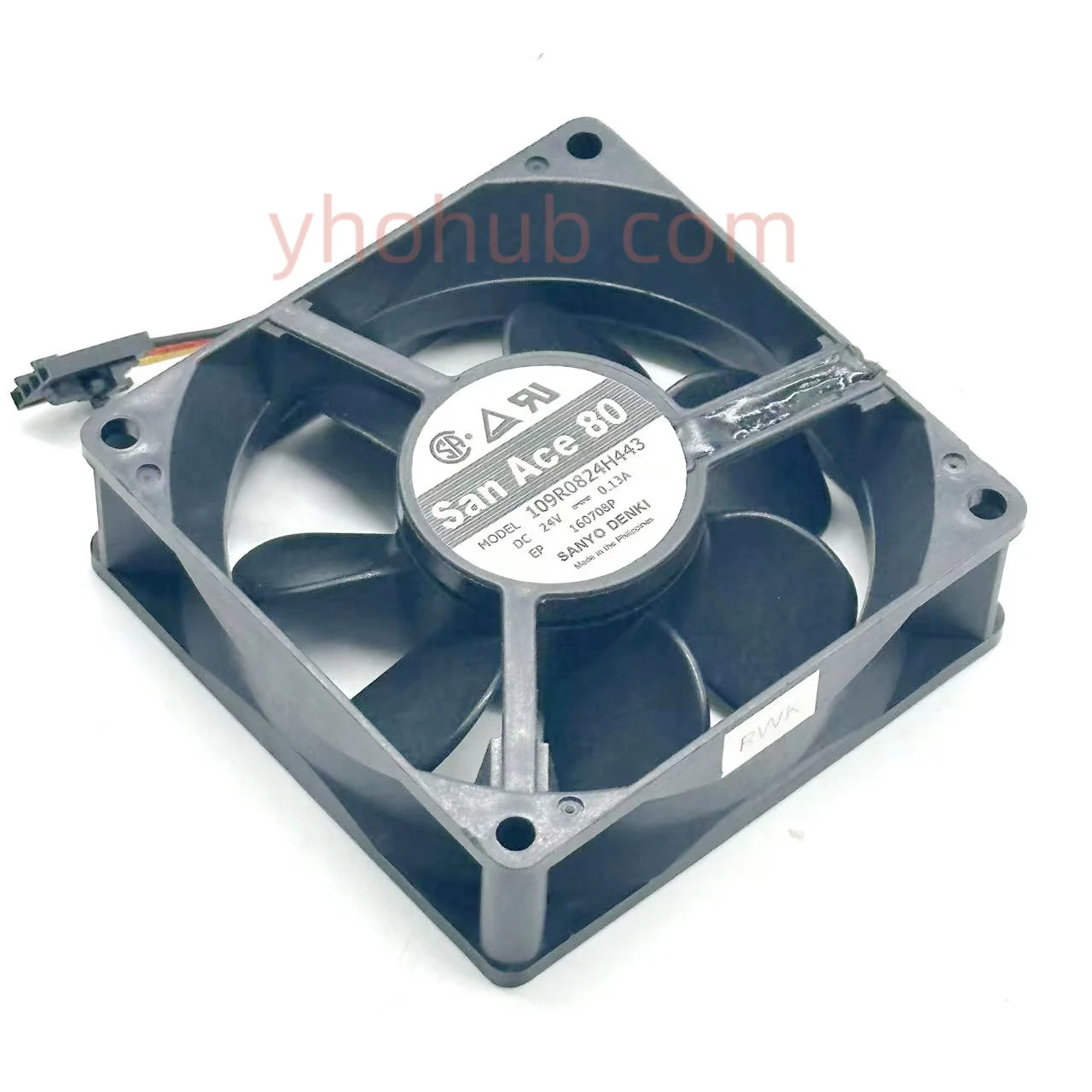 

Sanyo Denki 109R0824H443 DC 24V 0.13A 80x80x25mm 3-Wire Server Cooling Fan