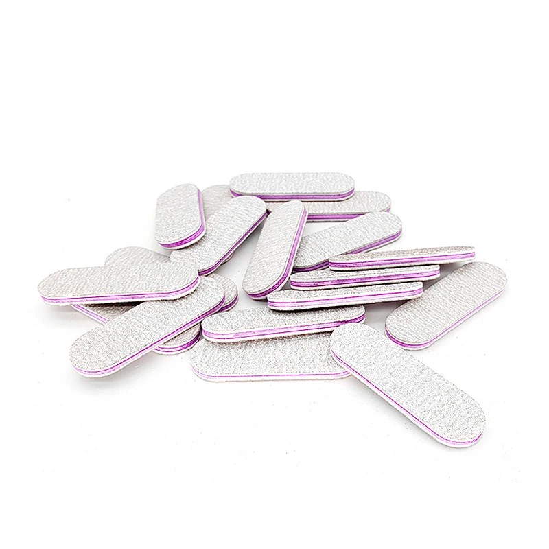 50/100/200 قطعة الصنفرة القوية ملفات الأظافر المهنية الصغيرة UV جل مزيل طلاء الأظافر مانيكير الملفات رمادي الرملي 100/180 عدد وأدوات #5