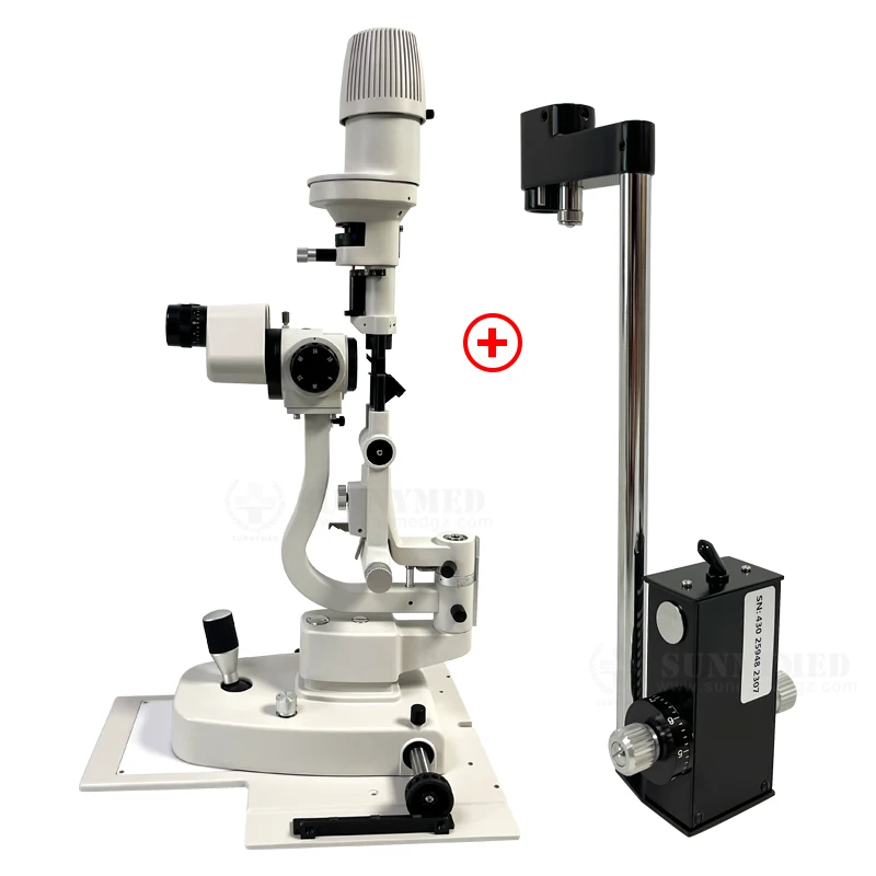 SY-V004 chińska sprzęt okulistyczny okulistyka 5-stopniowa lampa szczelinowa LED z tonometrem