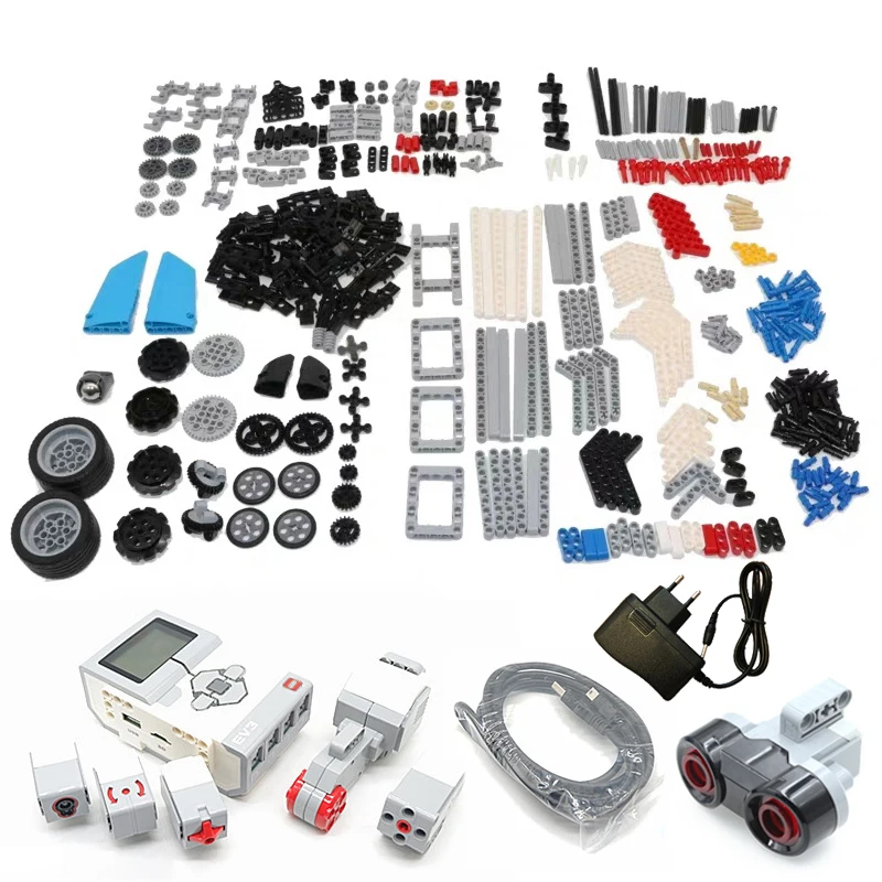 The EV3 Robots Building Blocks Model Education Set STEAM Compatible with legoes 45544 EV5 EV6 Robotics Programming  Toys Parts