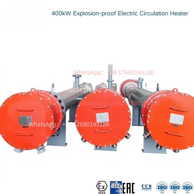 Customized explosion-proof 400kW 380V hot oil electric heater for closed-loop circulation of petrochemical hydrogenation