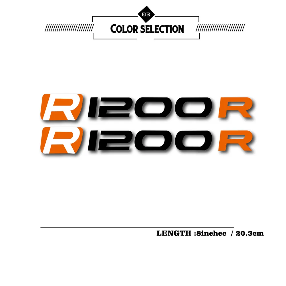 Autocollant réfléchissant pour casque de moto, pour bmw r1200r r 1200 R1200R, autocollant de réservoir de carburant de vélo, nouvelle collection