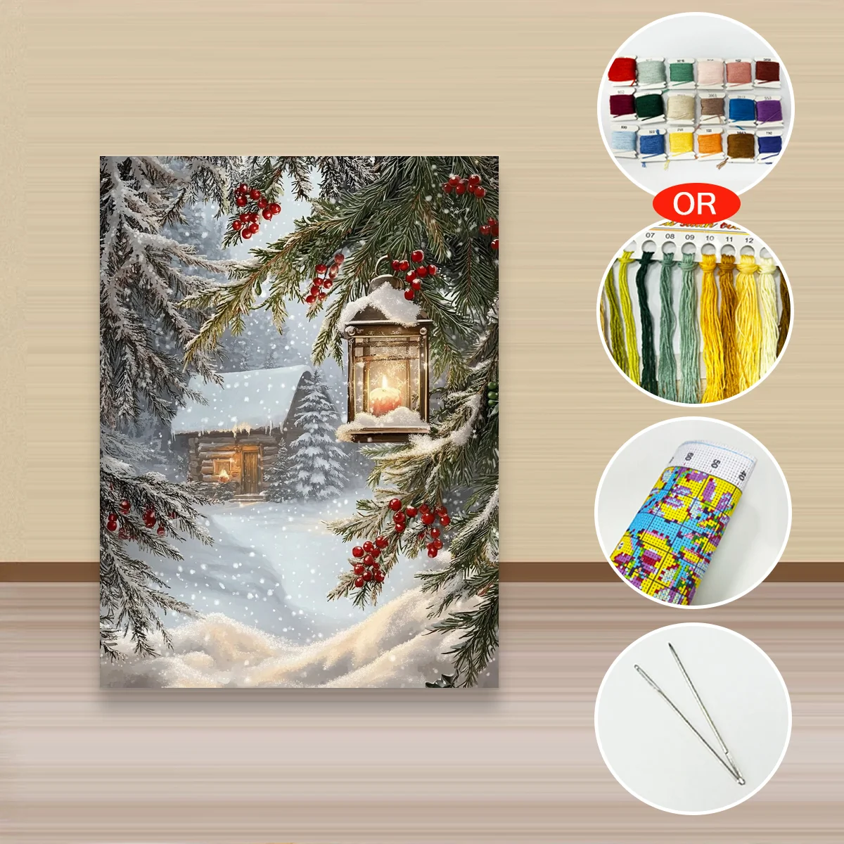 1 Stück 30x40 cm/11,8x15,7 Zoll, 11CT/14CT Kreuzstich-Set, DIY Valentinstagsgeschenk, Stickerei-Set für Feste, Tiermotiv – Detail 3