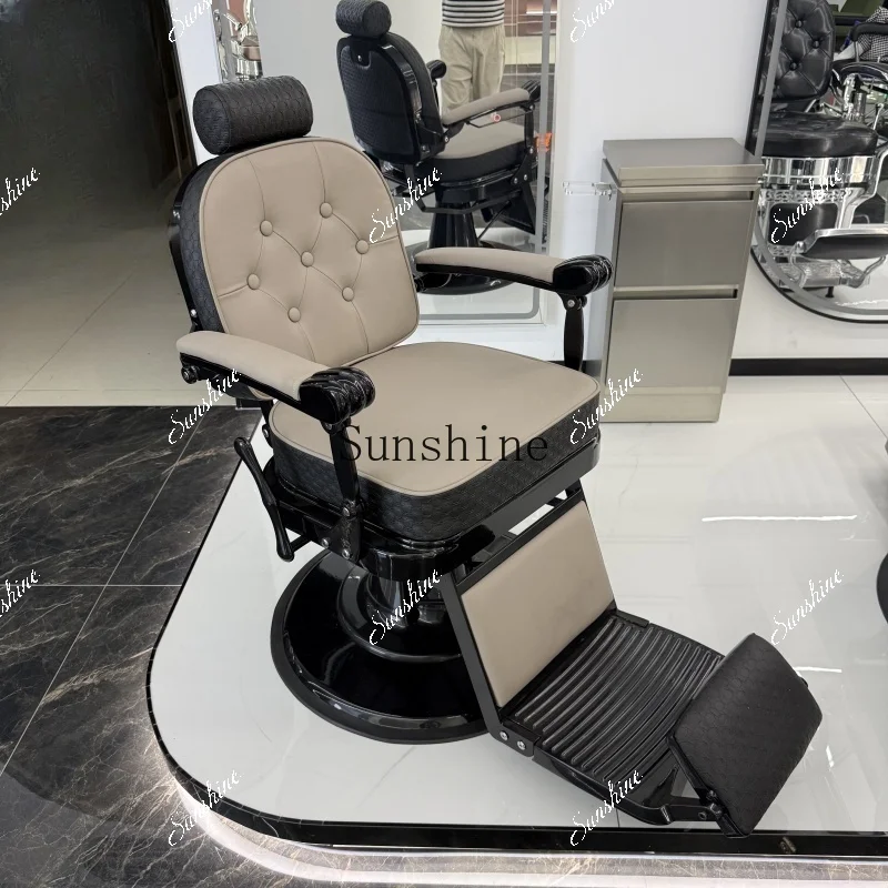Vintage men's barbershop chair reclining shaving shaving oily hair salon special Darth Vader TF