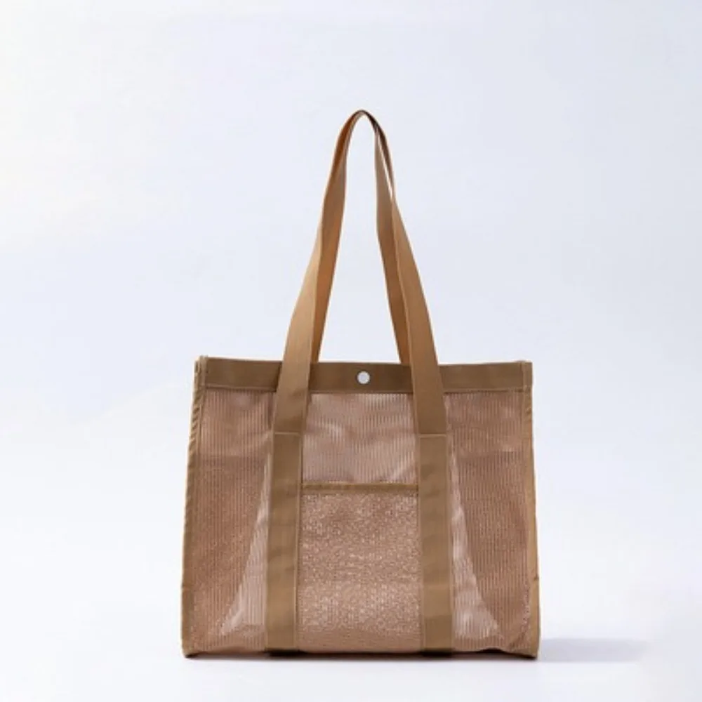 Large-Capacity Mesh Beach Bag Swimming Bag For Children Beach Toy Baskets Portable Travel Storage Wash Bag Quick Dry Tote