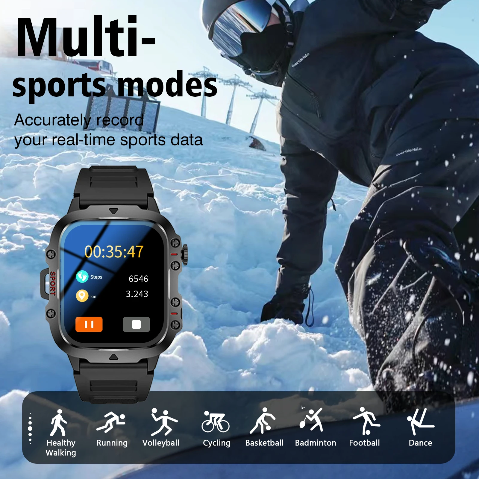 Новые умные часы 2025 года с функцией сообщений о вызове, спортивным шагомером и мониторингом здоровья