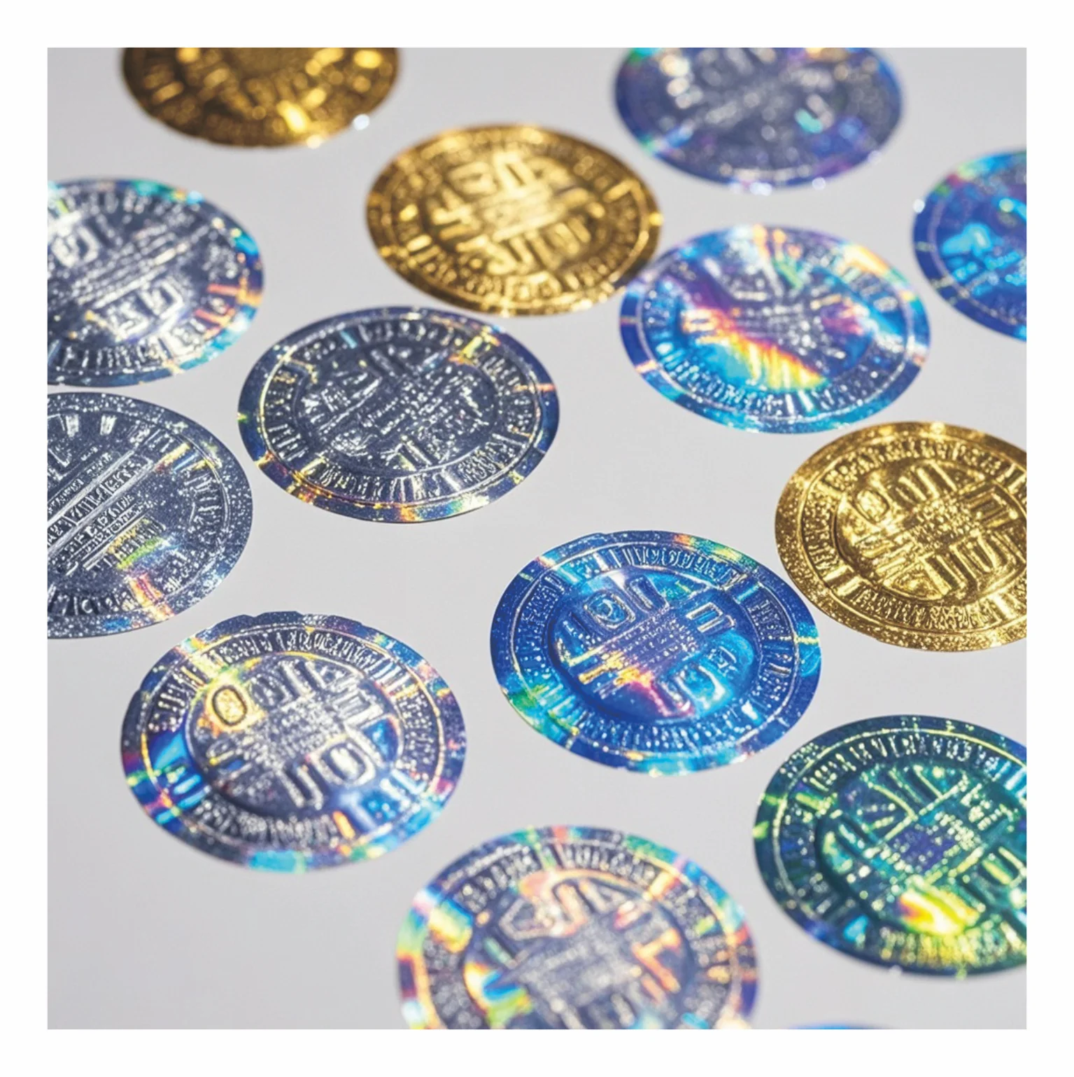 

Hot Selling Logo Adhesive Holographic Holographic Stickers Holographic Package Sealing Stickers