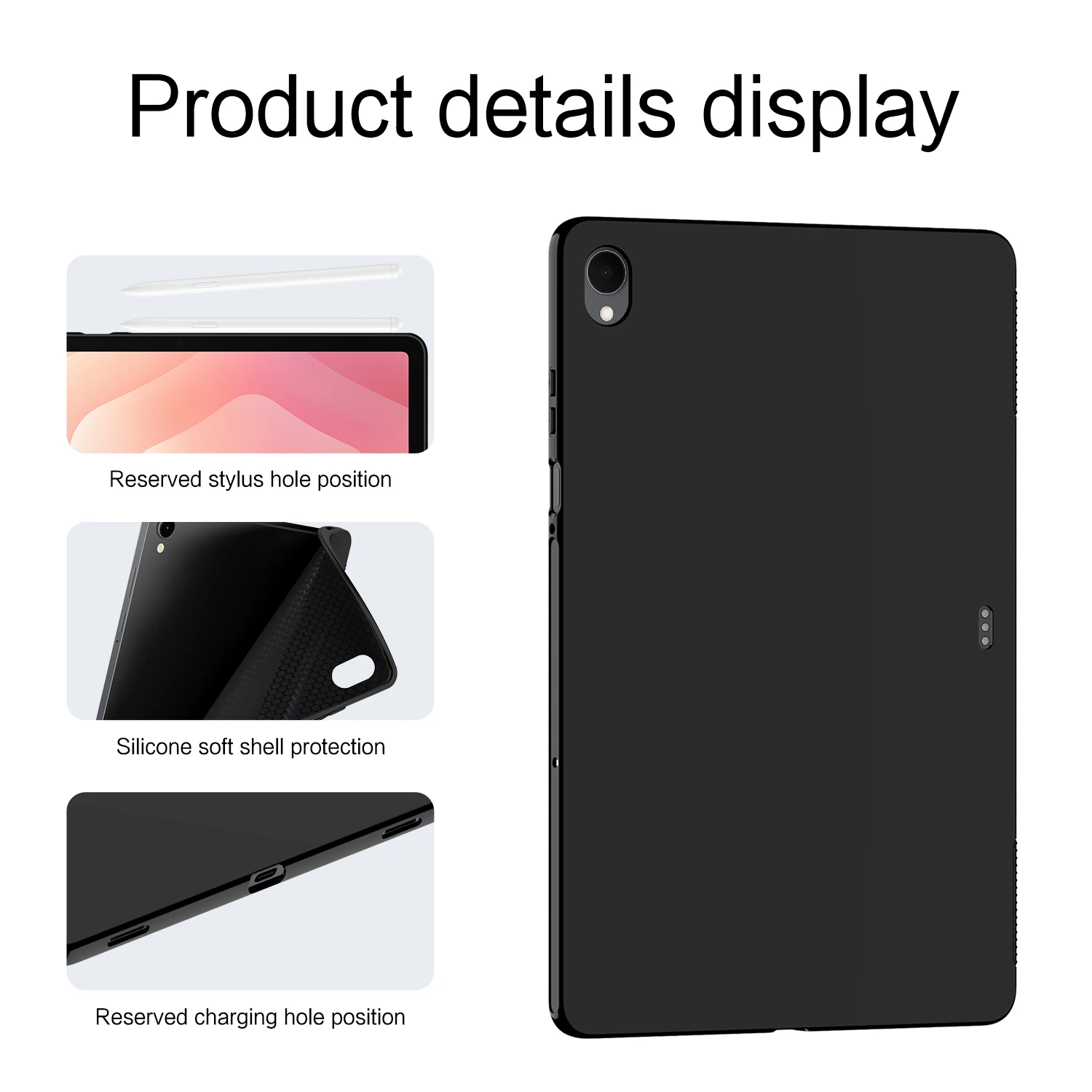 Funda para Samsung Galaxy Tab S11 11 Pulgadas 2025 SM-X730 SM-X736, Carcasa Trasera de TPU Suave para Tablet Tab S11 Ultra 14.6 Pulgadas